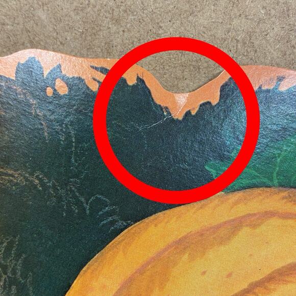 Vtg Halloween 4 Die Cuts Kirk Pumpkin Man, Skeleton, Witch, Cat On Grave 1980s - Picture 5 of 15